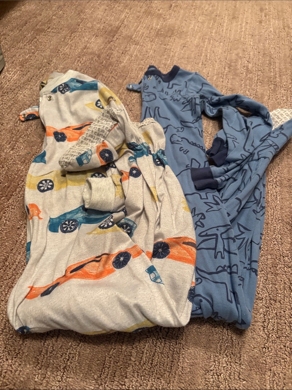 Kids Footie Pajamas - Blue & Gray. Size 5T. Carter’s brand.